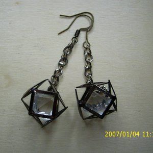 Edgy Hand Crafted Grunge Set of Caged & CZ